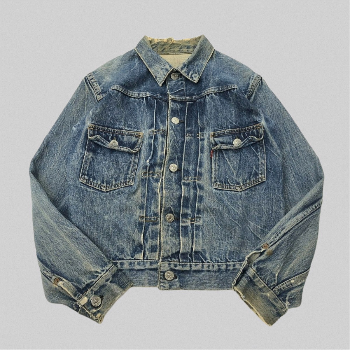 LEVI'S / 507XX 2ND BIG E リーバイス ビッグE 均等V セカンド Gジャン デニムジャケット Levi's 2nd 507XX 0 Tバック Size:36