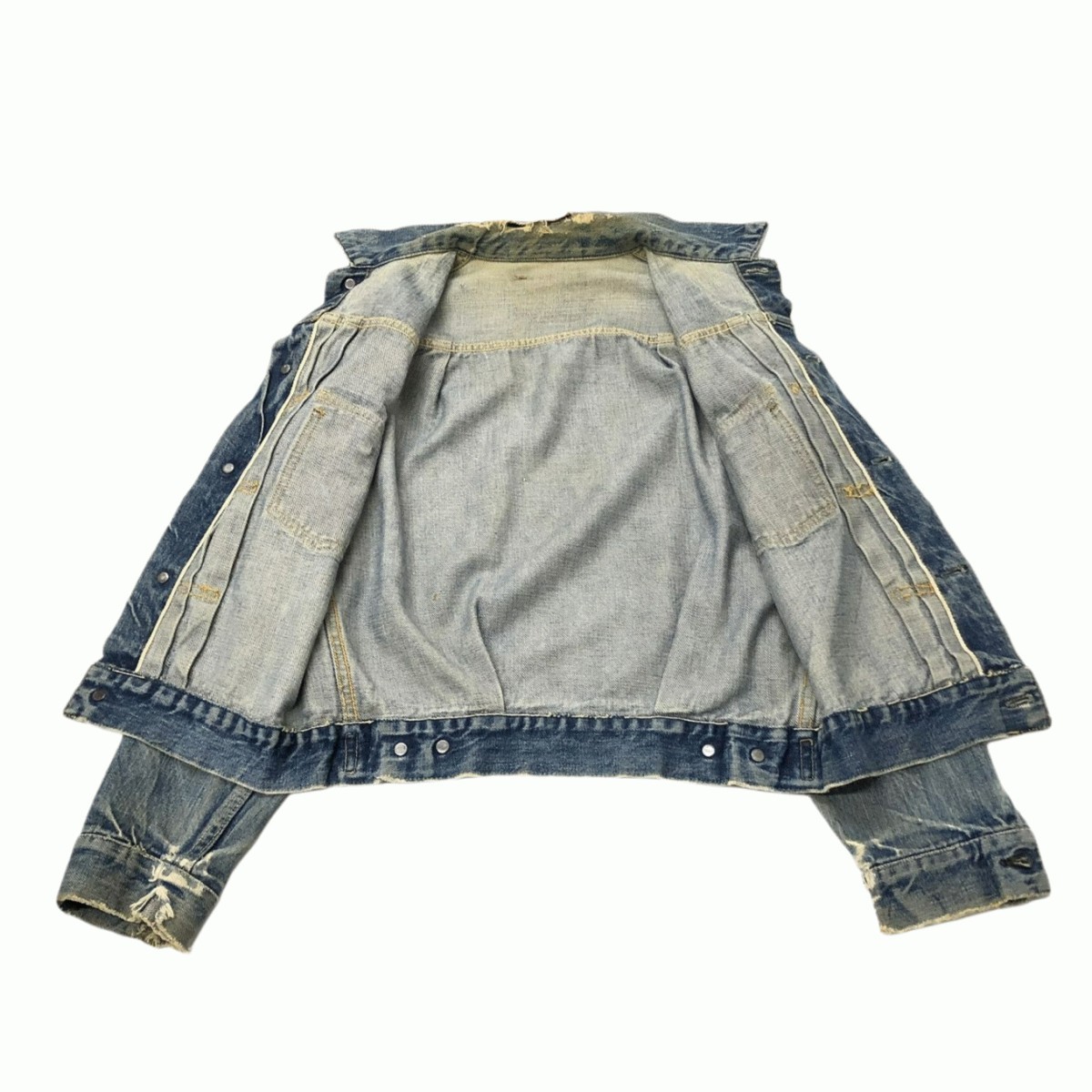 LEVI'S / 507XX 2ND BIG E リーバイス ビッグE 均等V セカンド Gジャン デニムジャケット Levi's 2nd 507XX 0 Tバック Size:36