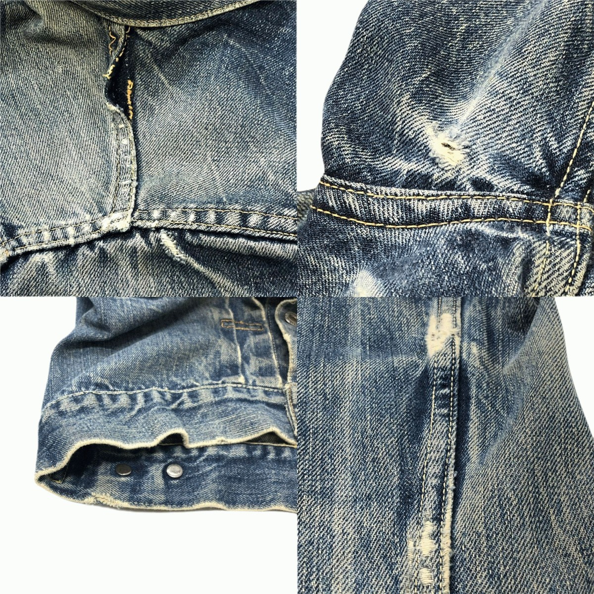 LEVI'S / 507XX 2ND BIG E リーバイス ビッグE 均等V セカンド Gジャン デニムジャケット Levi's 2nd 507XX 0 Tバック Size:36