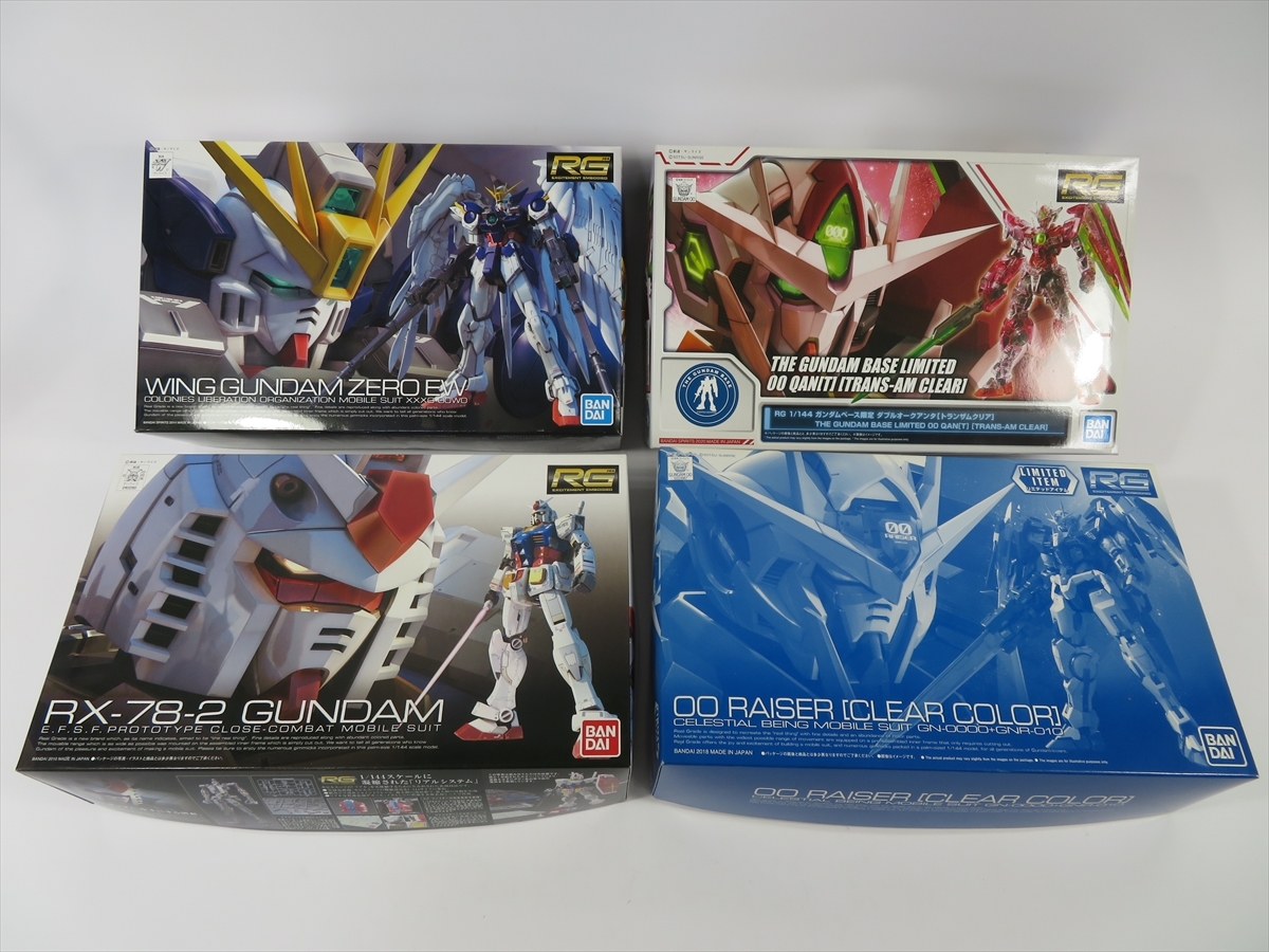  RG ウイングガンダムゼロ EW ガンダム ダブルオーライザー クリアカラー ダブルオークアンタ トランザムクリア 4体セット m21(その他)｜売買されたオークション情報、yahooの商品情報をアーカ その他