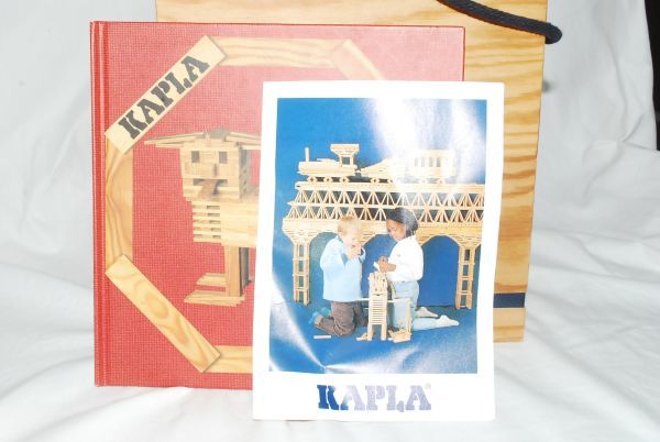 KAPLA カプラ 積み木 知育玩具 280ピース（2個欠品）アートブック赤（6