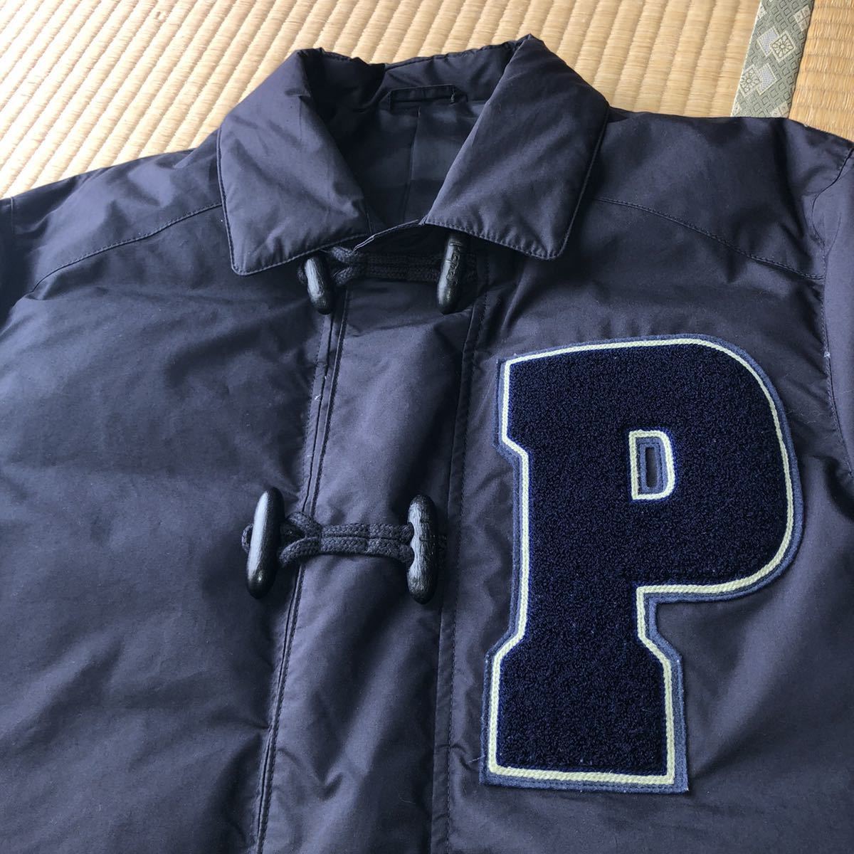パパス ワッペン付き ダウンコート Mサイズ相当 日本製 PAPAS 良品 