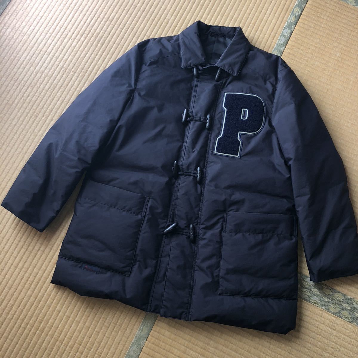 パパス ワッペン付き ダウンコート Mサイズ相当 日本製 PAPAS 良品 