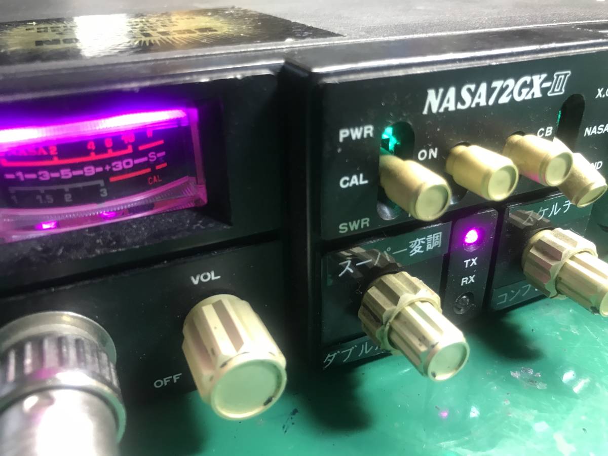 NASA 72GXーⅡ スーパー変調 Wパワコン CB無線 アマチュア無線