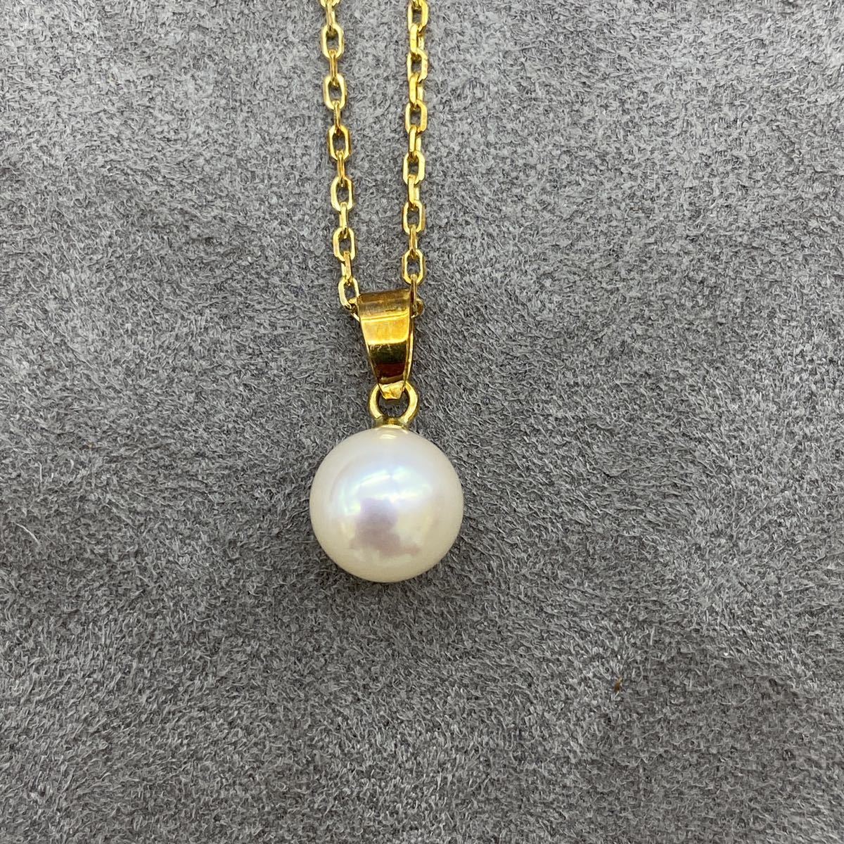 MIKIMOTO ミキモト K18×SIL 傘モチーフ パールネックレス