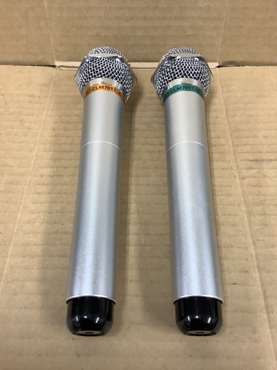 audio-technica オーディオテクニカ　ワイヤレスマイク　AT-CLM701T A/B 2本セット 現状品
