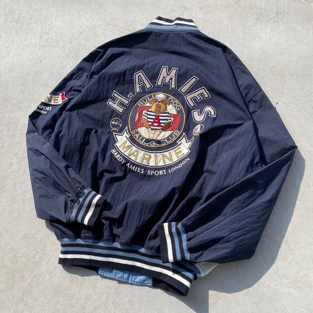 希少 90s vintage HARDY AMIES ハーディエイミス 刺繍  