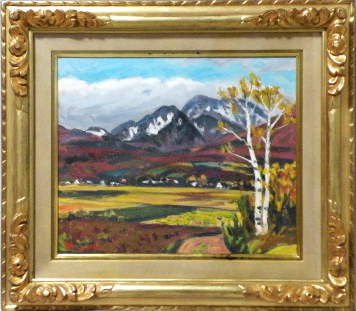 h*u様 油彩画 風景画 額装 グリゴリエフ h*u様 油彩画 風景画 額装