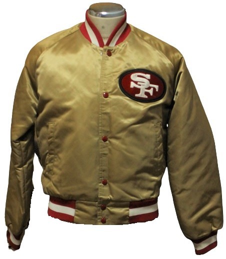 USA製 90sサンフランシスコ49ers スタジアムジャンパー ゴールド色 San Francisco 49ers NFL FRANCISCO 49ERS - SAN 90s Men's Sports USA