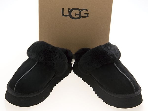 驚きの破格値，SALE /UGG/アグ/WMNS DISQUETTE/ウィメンズ ディスケット/スリッポン/スリッパ/サンダル/厚底/BLACK/黒/ブラック/1122550-blk/24.0cm(US7)｜売買されたオークション情報、yahooの商品情報をアーカイブ公開 - オー 女性用