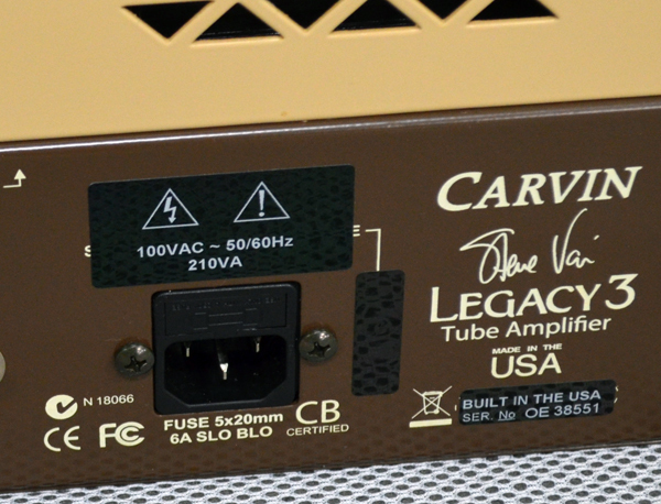 ○フットスイッチ付属♪ CARVIN LEGACY III Steve Vai スティーヴ 