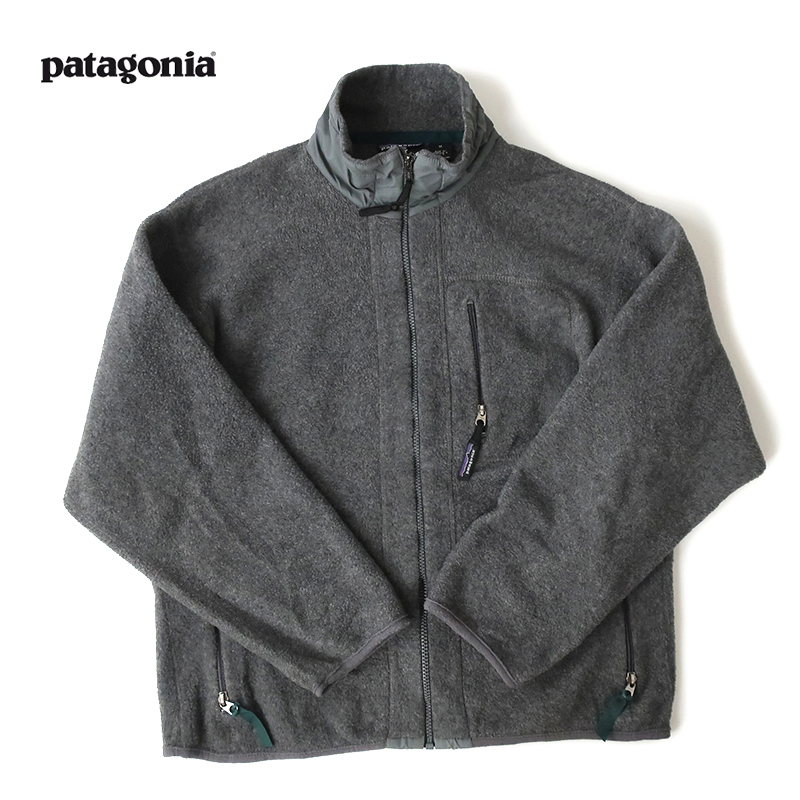 ◎90s USA製 希少色 パタゴニア グリセード マンゴー/グレー L◎ 90s USA製 パタゴニア patagonia グリセード フリースジャケット