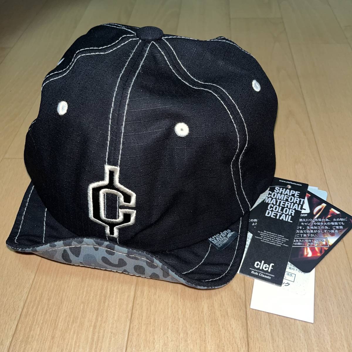 2026，お買い得 Clef クレ &times; KRIFF MAYER クリフメイヤー HINOKO CAP キャップ 黒(野球帽)｜売買されたオークション情報、yahooの商品情報をアーカイブ公開 - オークファン 野球帽