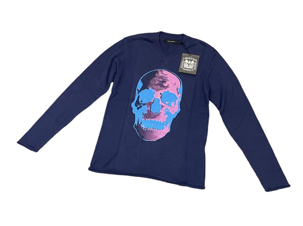最安値，限定SALE １スタ 1PIU1UGUALE3 LIBERTINE COTTON V-NECK KNIT コラボ Vネック ニット セーター ウノピュウ リバティーン MRK023L-COT072(Mサイズ)｜売買されたオークション情報、yahooの商品情報をアーカイブ公開 - オー Mサイズ