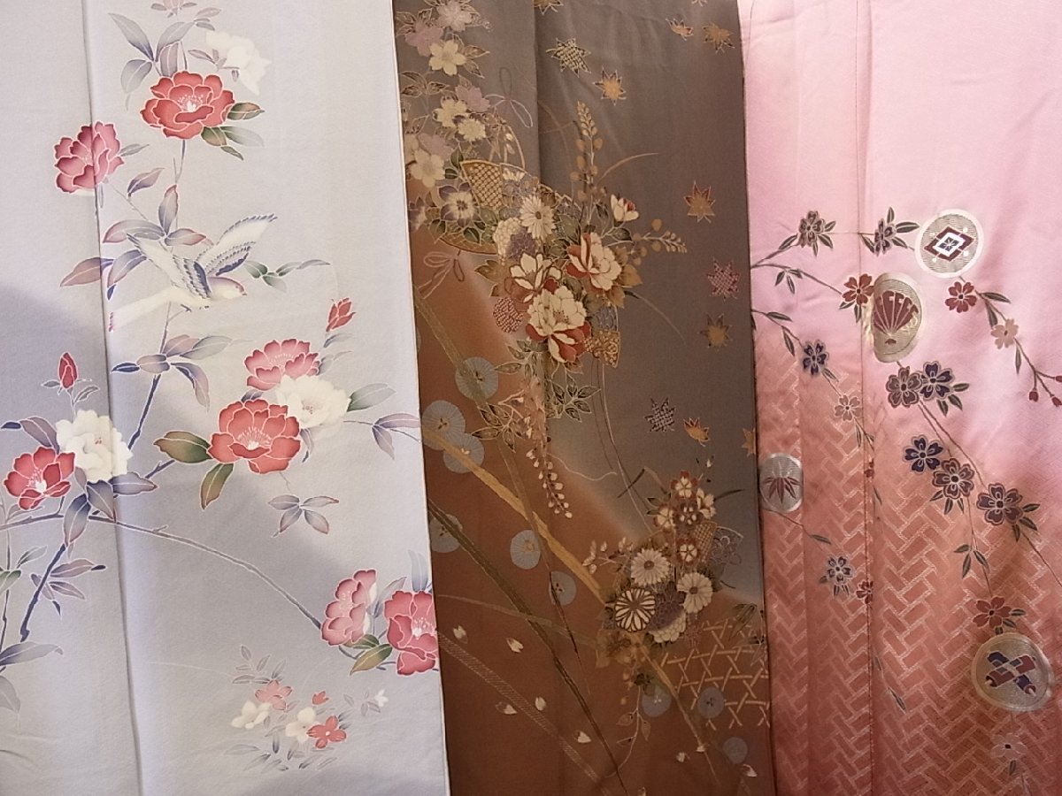 アンティーク名古屋帯 鯉の刺繍と鶴の地紋 上質 正絹 大正ロマン No.3- 