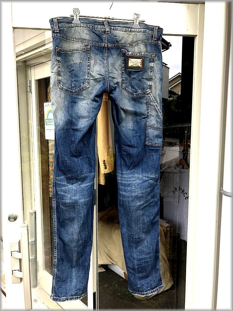☆DOLCE&GABBANA ドルチェ＆ガッバーナ イタリア製 USED加工 デニム 