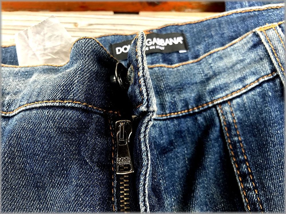 ☆DOLCE&GABBANA ドルチェ＆ガッバーナ イタリア製 USED加工 デニム 
