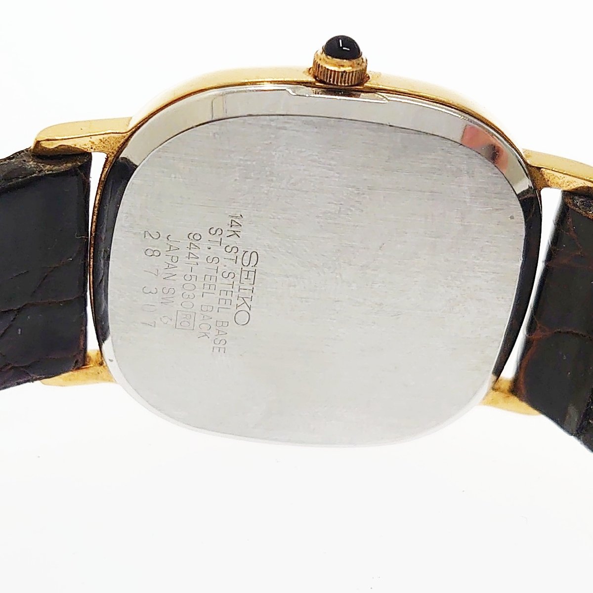 1円スタート】【希少】 SEIKO セイコー 9441-5030 ドルチェ GP×革 