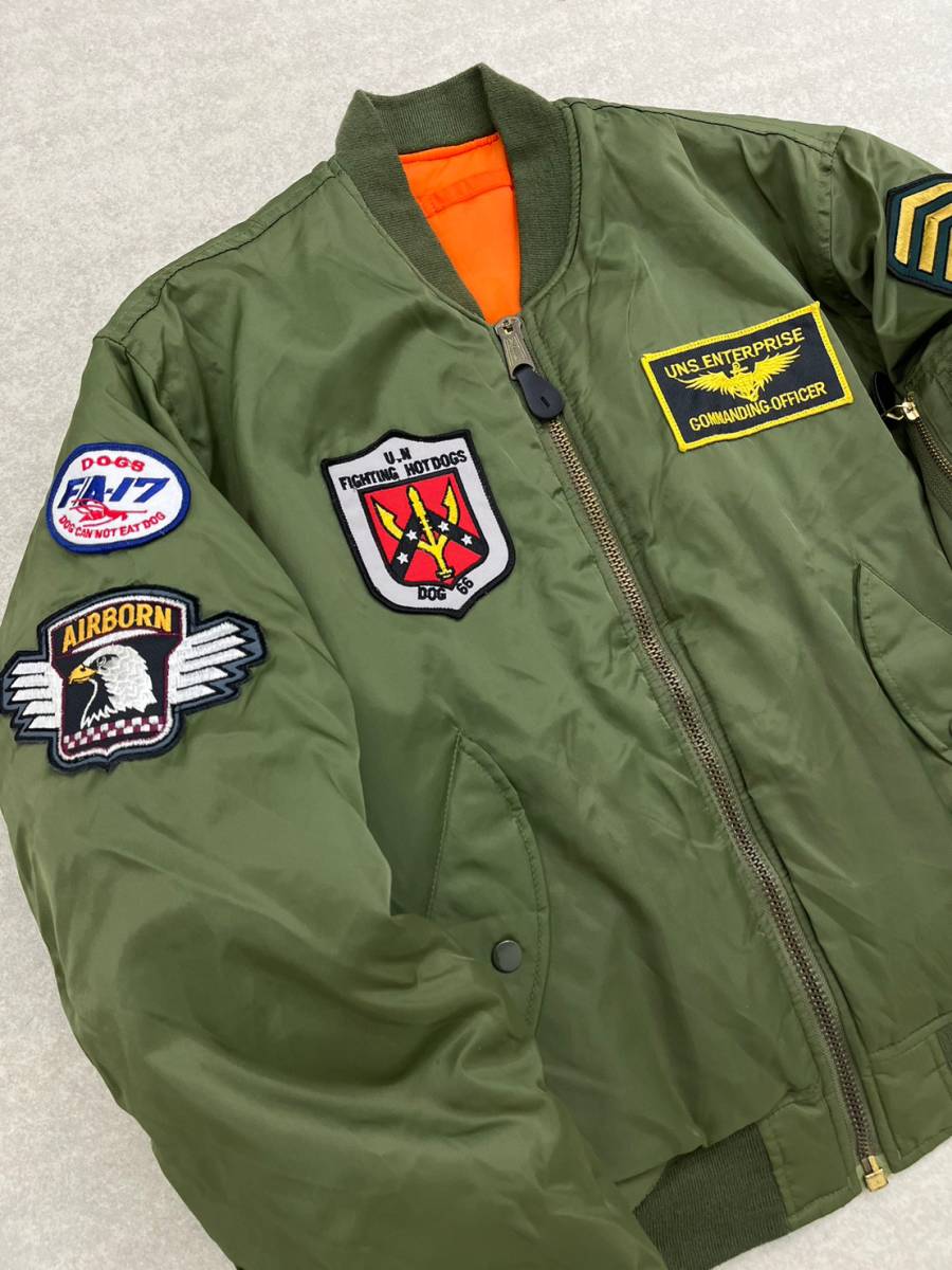 Wc809 美品 PHANTOM MILITARY ファントムミリタリー MA-1 フライト