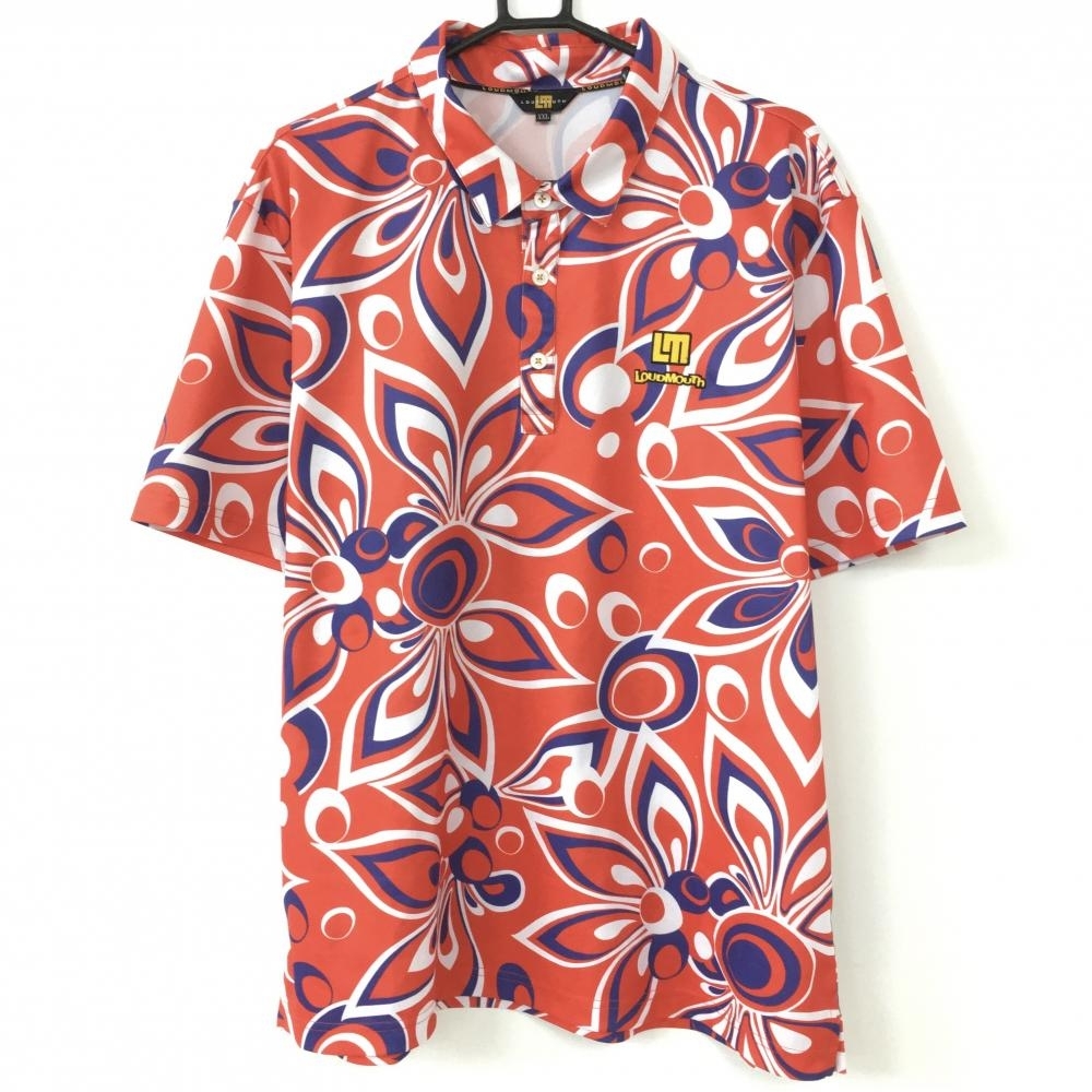 本物保証，限定SALE 超 LOUDMOUTH ラウドマウス 半袖ポロシャツ レッド&times;ネイビー シャガデリック柄 大きいサイズ メンズ XXL ゴルフウェア(その他)｜売買されたオークション情報、yahooの商品情報をアーカイブ シャツ