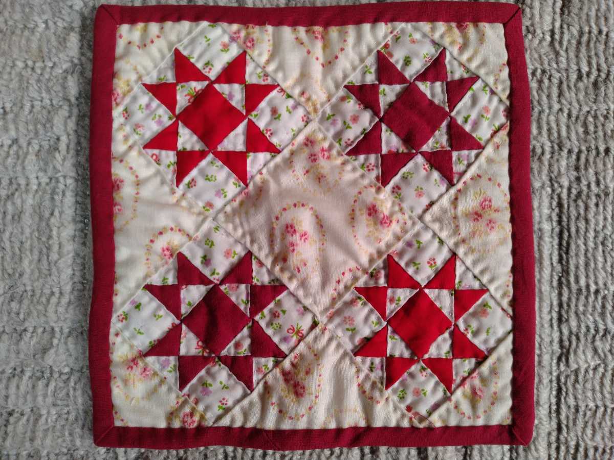 ハンドメイド☆パッチワークキルトミニマット_1