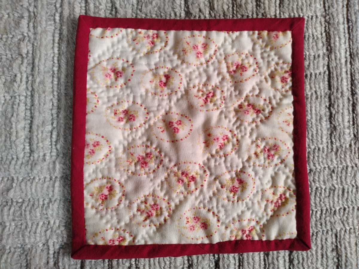 ハンドメイド☆パッチワークキルトミニマット_2