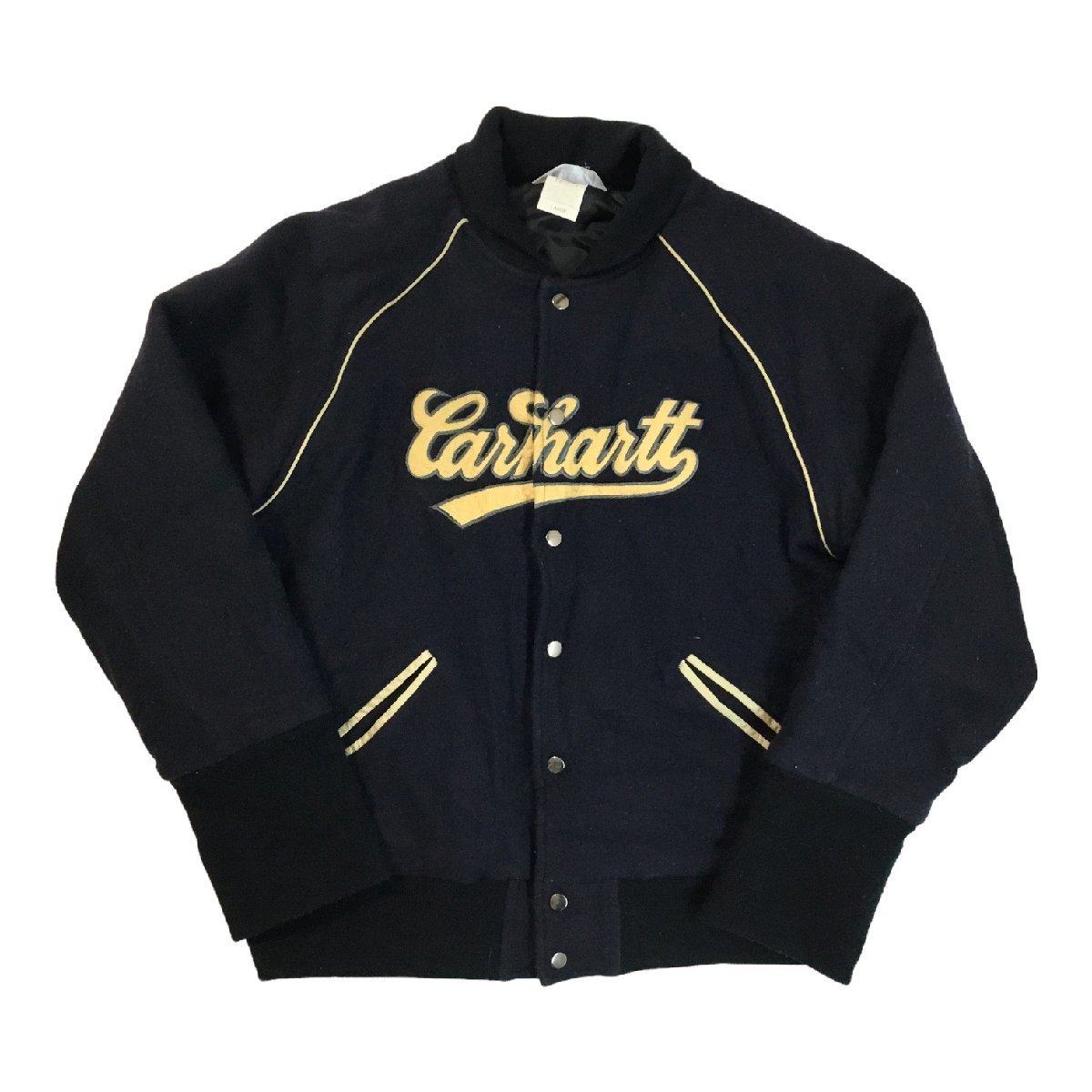 新作登場，品質保証 Carhartt カーハート スタジャン アウター ビックロゴ サイズ:L 濃紺(ジャンパー、ブルゾン)｜売買されたオークション情報、yahooの商品情報をアーカイブ公開 - オークファン 男性用