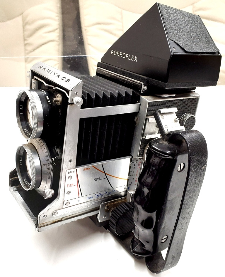☆MAMIYA/マミヤ C3 PROFESSIONAL グリップ付 二眼レフ＋MAMIYA-SEKOR