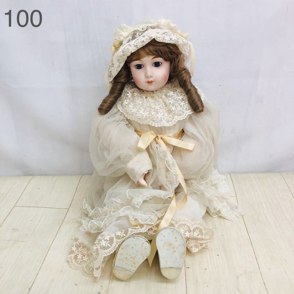 セーラー服 ビスクドール 西洋人形 ヴィンテージ ドール　ジュモー 10SB90 アンティーク 人形 ビスクドール ロングフェイス ジュモー 1983