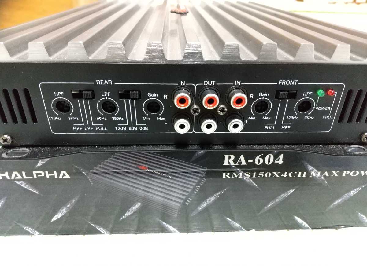 ROCKALPHA 4ch パワーアンプ RA604 RA−604 RA-604 Rockalpha MAX
