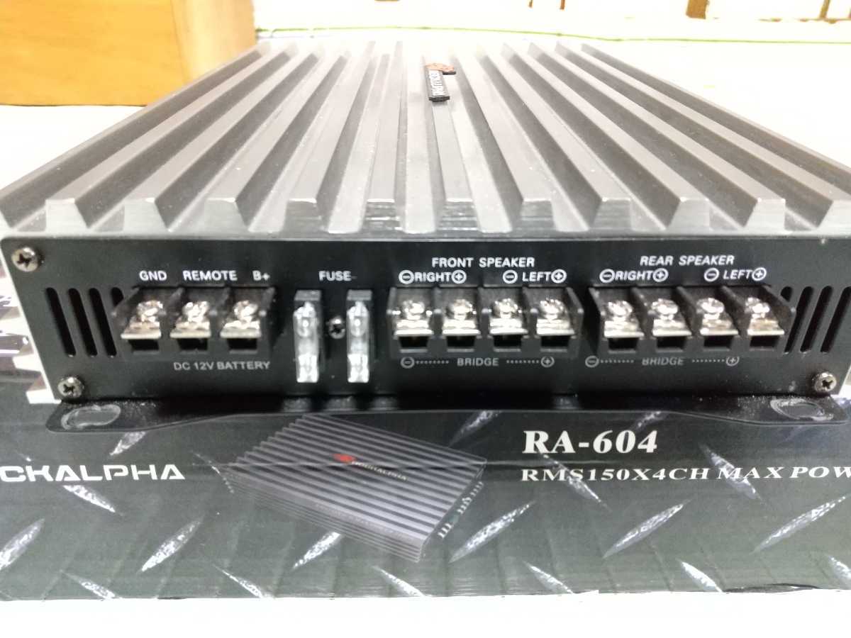 ROCKALPHA 4ch パワーアンプ RA604 RA−604 RA-604 Rockalpha MAX