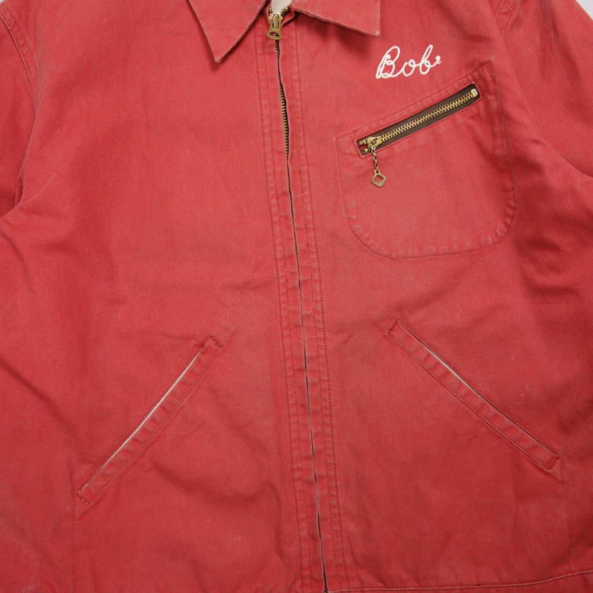 STYLE EYES スタイルアイズ キ × ストレイキャッツ STYLE EYES スタイルアイズ キャッツポウ ロゴ刺繍ジップアップジャケット ブルゾン スウィングトップ M SE10845 東洋エンタープライズ