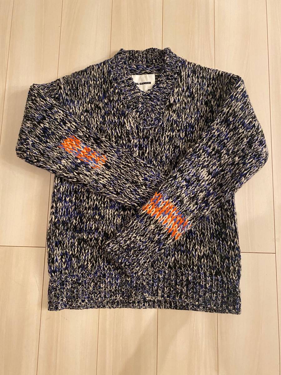 美品 21AW JILSANDER ローゲージニット ジルサンダー 48(セーター 