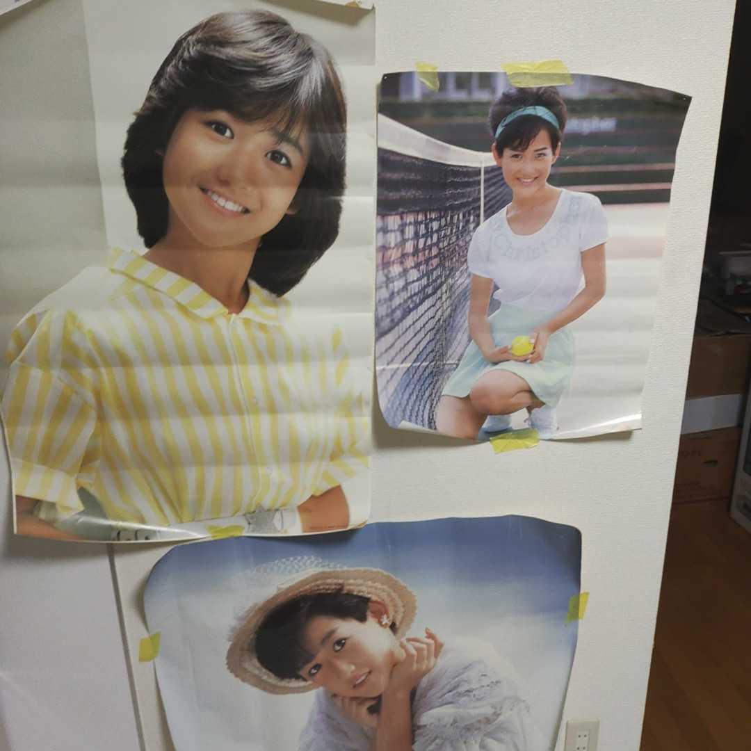 ★岡田有希子ポスター昭和★ 岡田有希子 ポスター 三枚 昭和 タレント 当時物 3