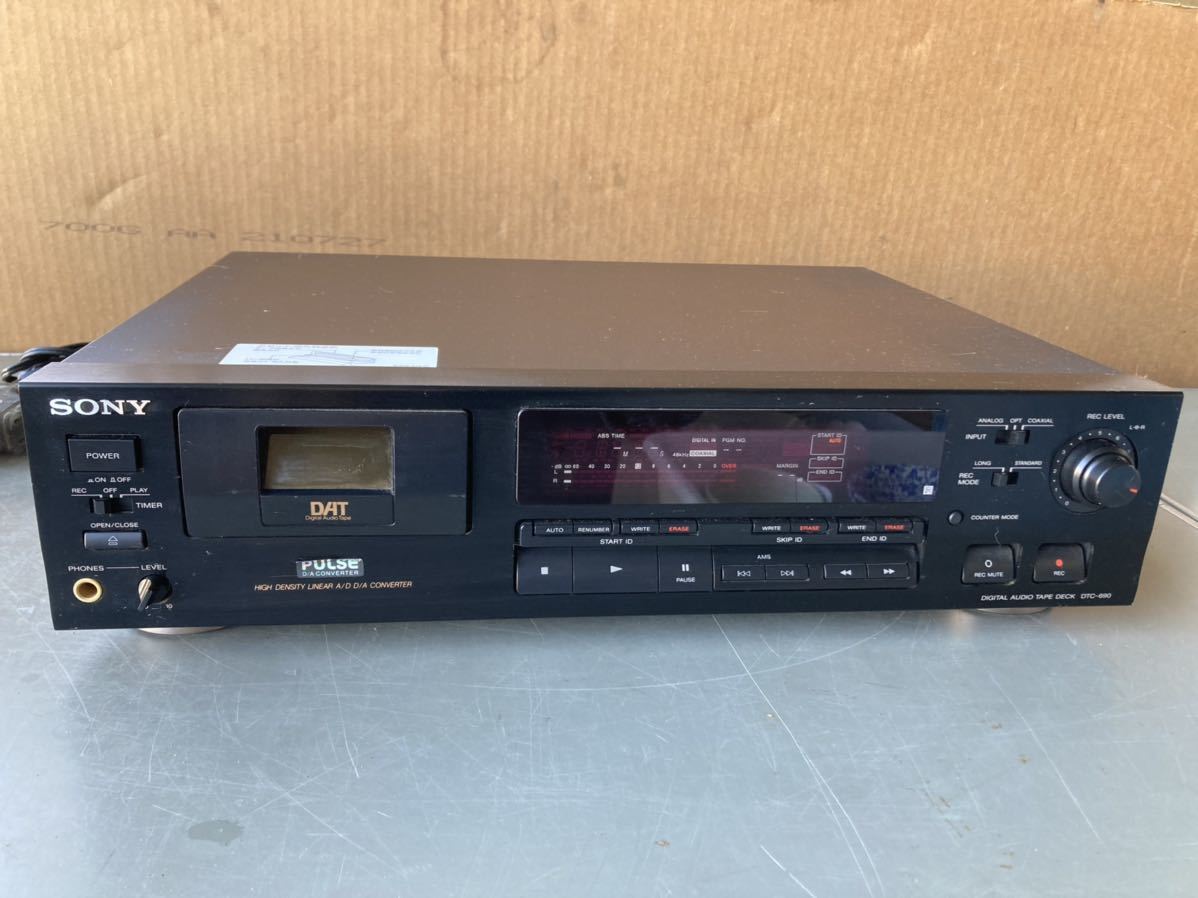 SONY DATデッキ DTC-690 現状品 DTC-690 SONY | カセット ケーブル付 of
