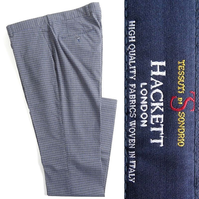 ■HACKETT LONDON ハケット 新品 定価2.7万 コットンツイル ストレッチ 5ポケット パンツ スラックス HM211671 551 32 ▲017▼bus9133a ハケット LONDON □HACKETT 絹100％ マイクロドット柄 Jacket