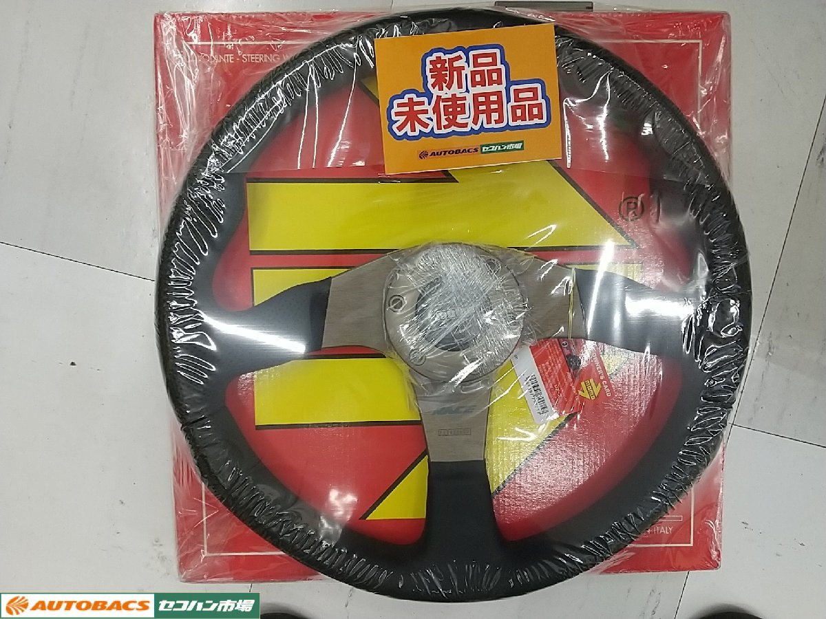 新古品】MOMOレース35 BKレザー RACE ステアリング レース race φ パーツ
