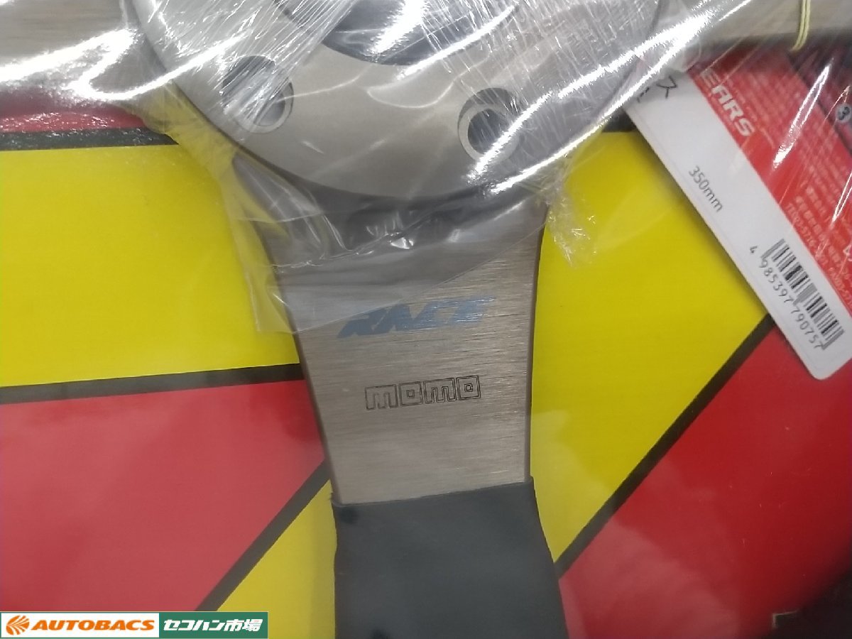 新古品】MOMOレース35 BKレザー RACE ステアリング レース race φ パーツ