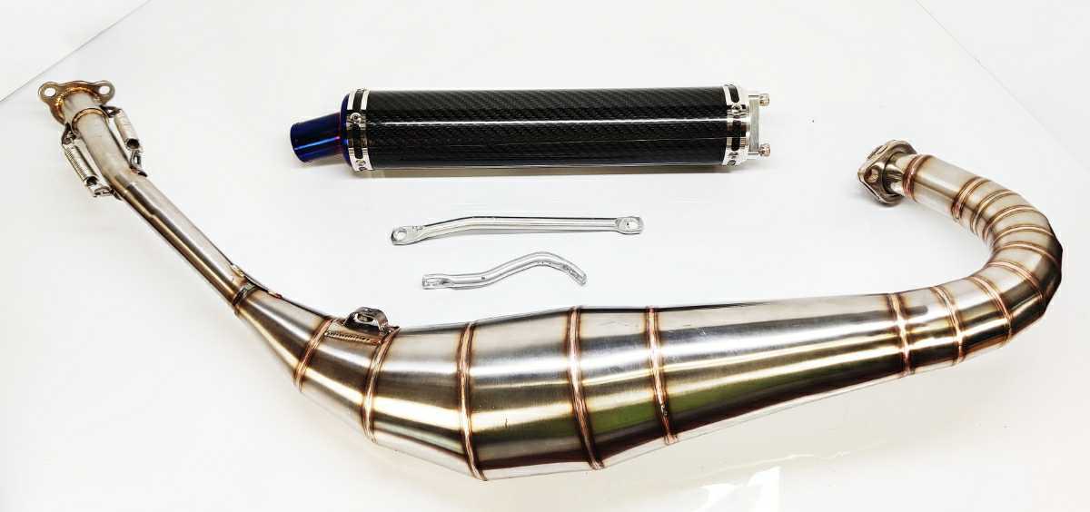 KSR 1 KSR 2 50 80 SPIRAL チャンバー マフラー KSR-2用ワンオフステンレス ダウンチャンバー チューニング用 KSR-1に