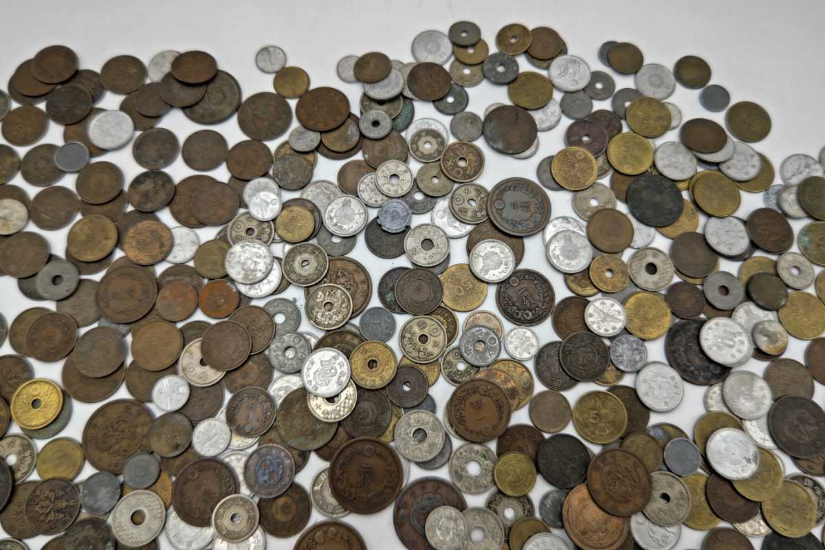 日本古銭 大量セット | 昭和・大正1100g - Yahoo!オークション 約1kg