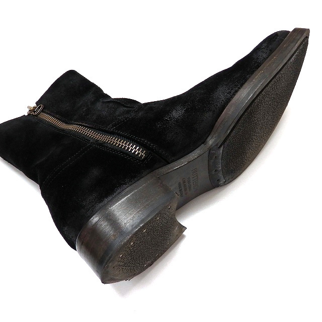 ブッテロ BUTTERO B825 スエード サイドジップブーツ 靴 41 ブラック