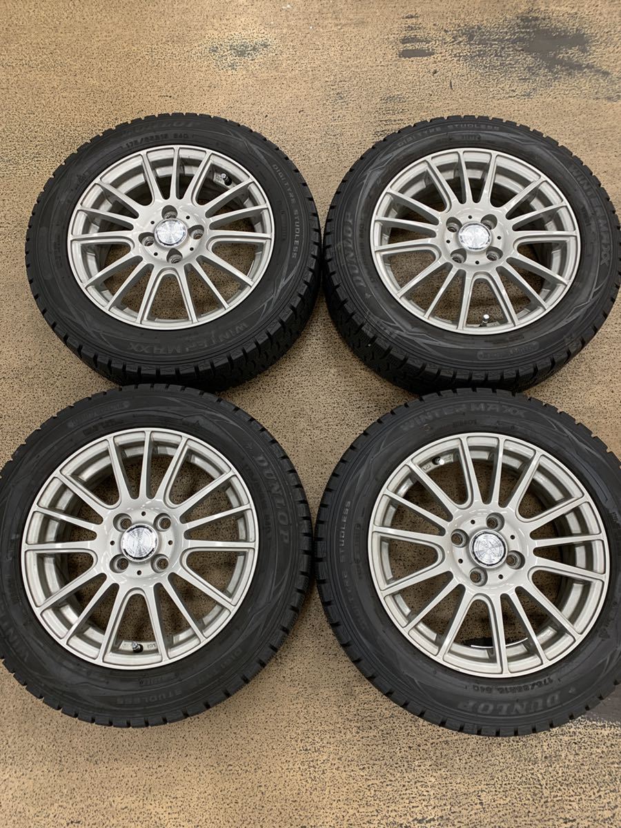 175/65Ｒ15　バリ山　ダンロップ　スタッドレスタイヤ 送料無料（１部地域除 ダンロップ スタッドレスタイヤ ウインターマックス バリ山 ホイール