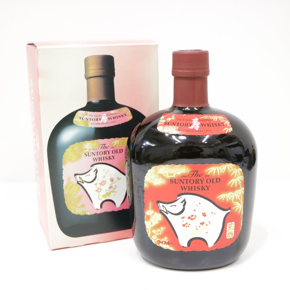 古酒 サントリーオールド 干支ボトル 亥 猪 未開栓 未開栓 Suntory