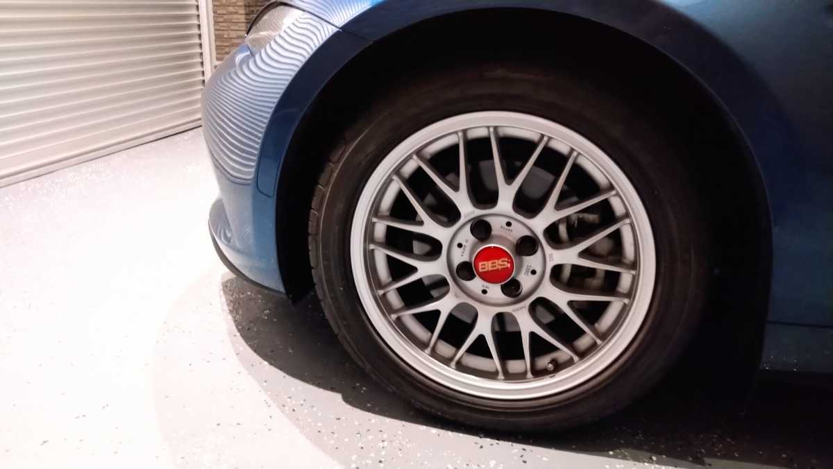 BBS RG408 6.5j +42 16 軽量ホイール タイヤバリ山 美品(ラジアル 