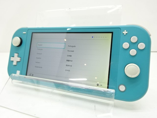 初期化済み 初期動作のみ確認済み Nintendo Switch Lite ターコイズ
