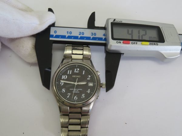 SEIKO 7B22-0AD0 電波ソーラー チタン 腕時計 SBTM002 □youu9276-2 133 SEIKO セイコー 7B22-0AD0 RADIO WAVE CONTROL