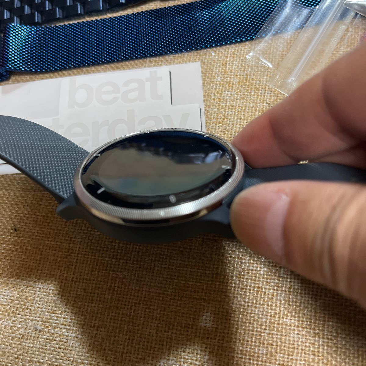 ガーミン GARMIN Venu 2 Granite Blue/Silver 010-02430-60ベルトほぼ 
