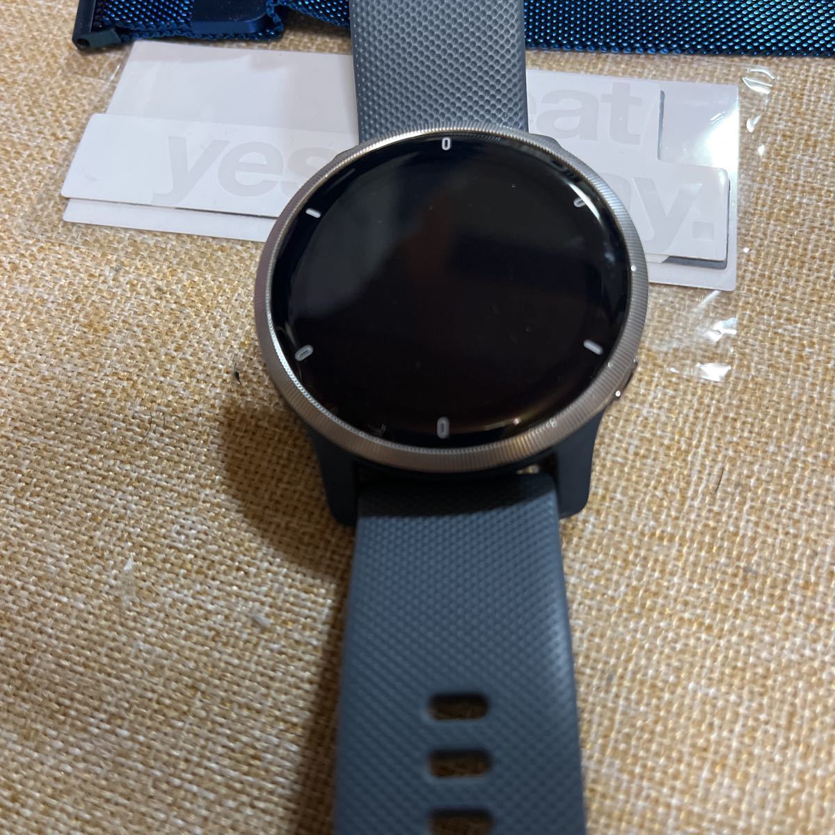 ガーミン GARMIN Venu 2 Granite Blue/Silver 010-02430-60ベルトほぼ 
