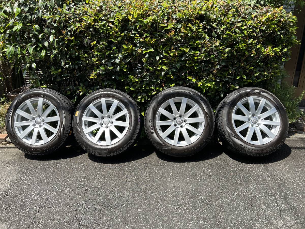 美品 Audi SQ5ホイールスタッドレス4本セット AGA S-10 18in 8.5J +24 