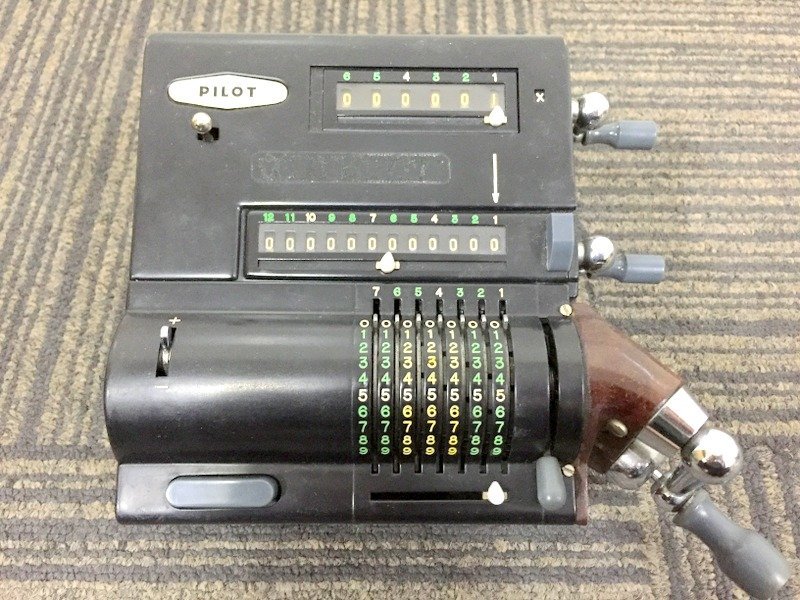 PILOT P-1 昭和レトロ⁄手回し式ラリー計算機⁄パイロット パイロット